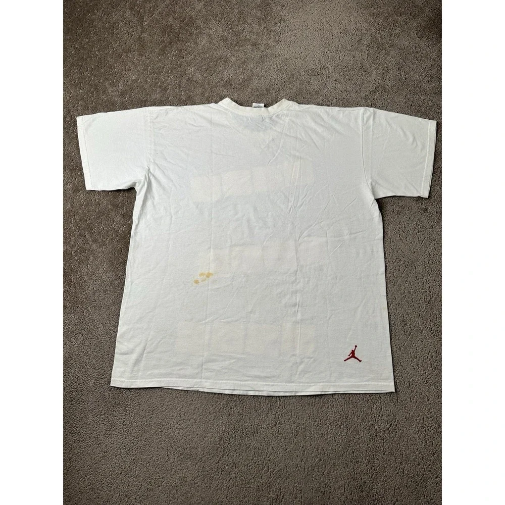 Vintage Mens T-shirt 90s Jordan Michael Jordan Photo Grid White Jumpman Size XXL